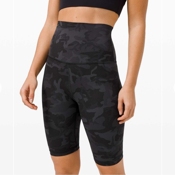 Lululemon Align Super High Rise Short *10 Incognito Camo Multi